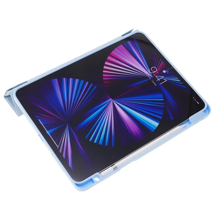 Para iPad Pro 13 (2024) Estojo de Origami Stand Capa de Couro com Despertar / Dormir Automático - Preto