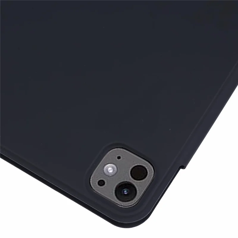 Pour iPad Pro 13 (2024) Tablet Cover Magnetic PU Leather Protective Case avec Support - Noir