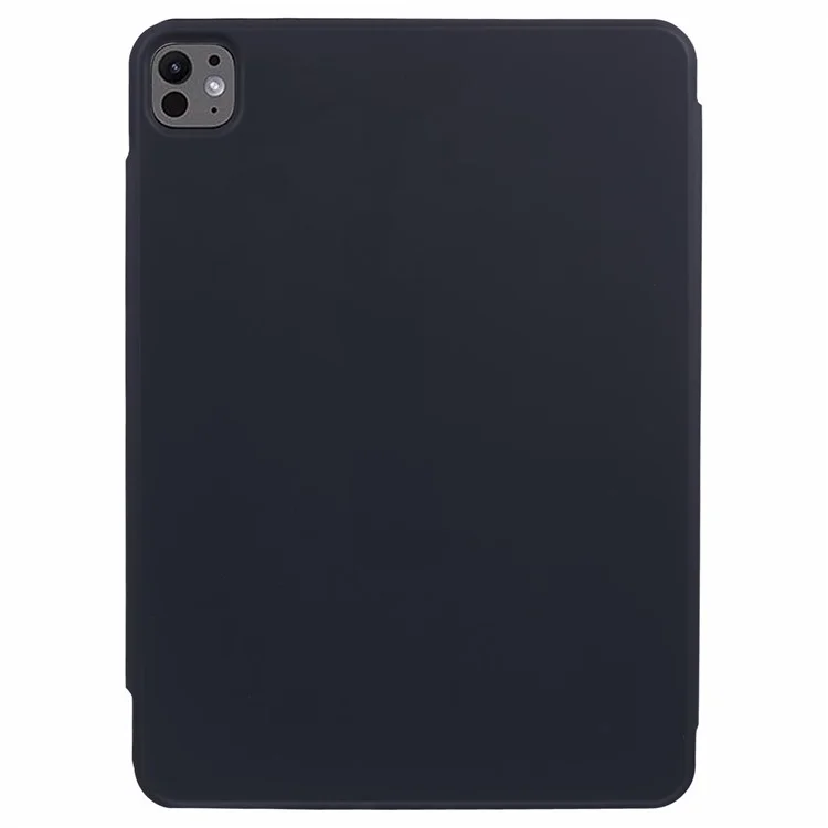 Para iPad Pro 11 (2024) Capa Protetora Magnética de Couro PU - Preto