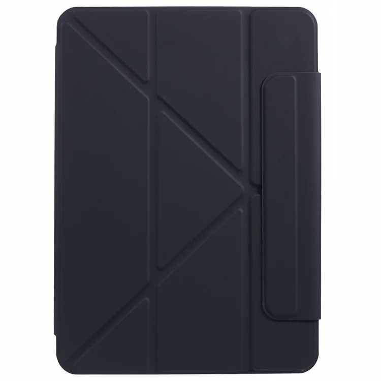 Para iPad Pro 11 (2024) Capa Protetora Magnética de Couro PU - Preto