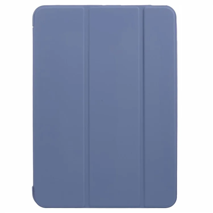 Para o iPad Pro 11 (2024) Estojo Tri-Fold Stand PU Leather + TPU Smart Cover - Azul Escuro