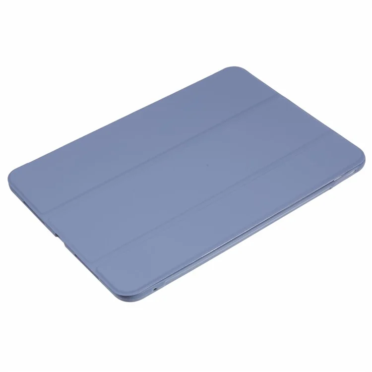 Para o iPad Pro 11 (2024) Estojo Tri-Fold Stand PU Leather + TPU Smart Cover - Azul Escuro