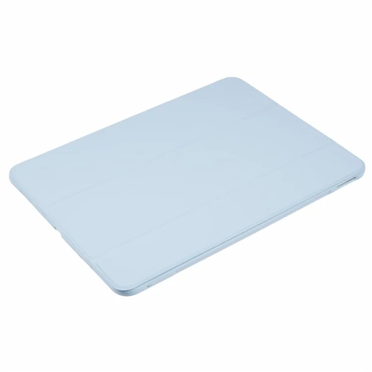 Per iPad Pro 13 (2024) Custodia in Pelle PU Tri-Fold Stand Tablet Cover Auto Wake / Sleep - Baby Blue