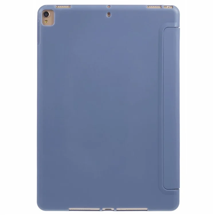 For iPad 10.2 (2021) / (2019) / (2020) / Pro 10.5-inch (2017) Case Tri-Fold Stand PU Leather + TPU Tablet Cover - Dark Blue