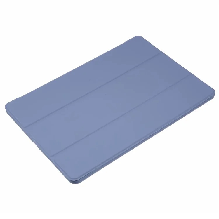 For iPad 10.2 (2021) / (2019) / (2020) / Pro 10.5-inch (2017) Case Tri-Fold Stand PU Leather + TPU Tablet Cover - Dark Blue