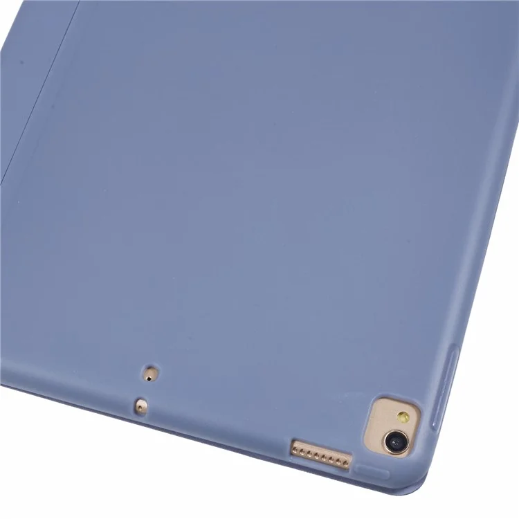 For iPad 10.2 (2021) / (2019) / (2020) / Pro 10.5-inch (2017) Case Tri-Fold Stand PU Leather + TPU Tablet Cover - Dark Blue