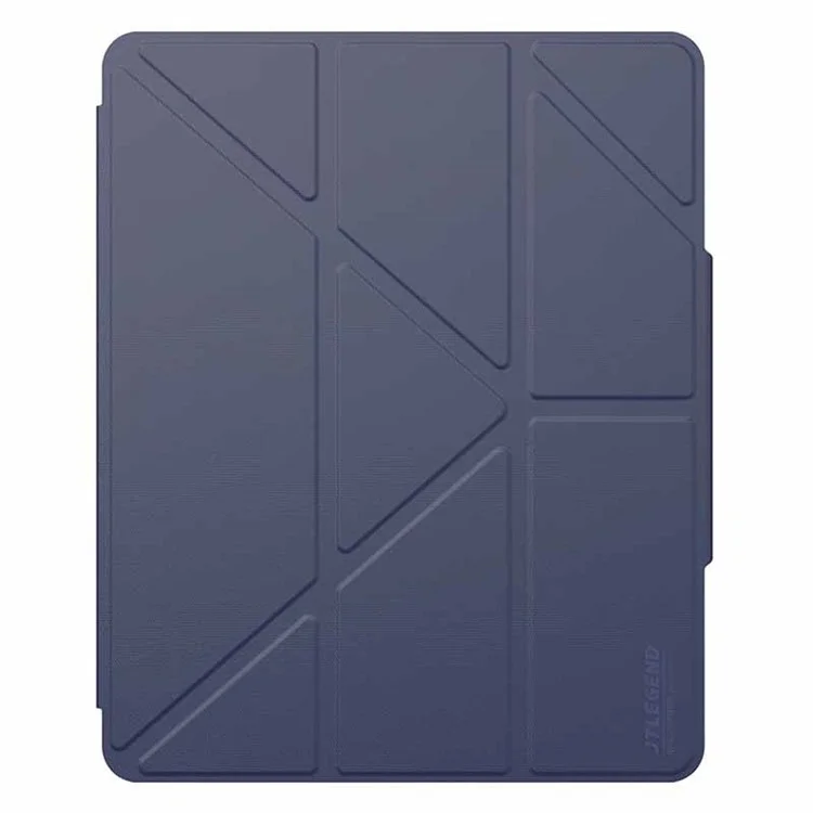 JTLEGEND Para iPad Pro 13 (2024) Capa Origami Stand PU Couro Inteligente Capa com Suporte para Lápis - Índigo