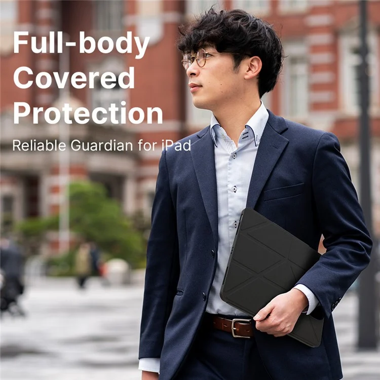 JTLEGEND Para iPad Air 13 (2024) / iPad Pro 12.9 (2020) / (2021) / (2022) Funda Origami Soporte Cubierta de Tableta de Cuero PU