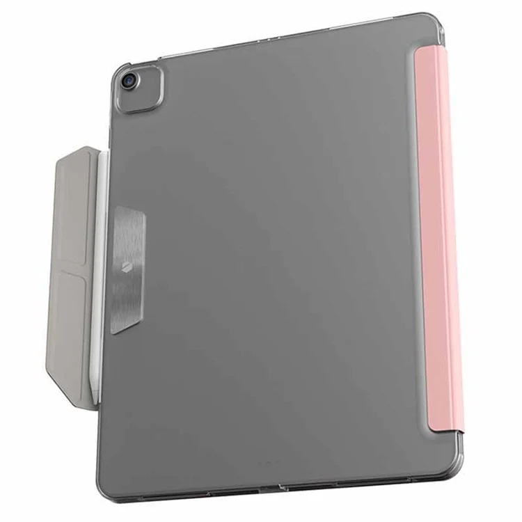 JTLEGEND para iPad Air 13 (2024) / iPad Pro 12.9 (2020) / (2021) / (2022) Funda Origami de Soporte PU Cuero Tapa Tableta - Rosa