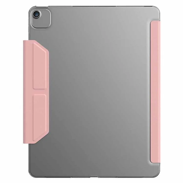 JTLEGEND para iPad Air 13 (2024) / iPad Pro 12.9 (2020) / (2021) / (2022) Funda Origami de Soporte PU Cuero Tapa Tableta - Rosa