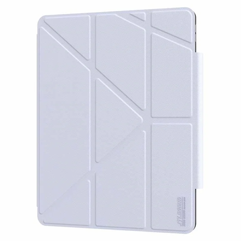 JTLEGEND Pour iPad Air 13 (2024) / iPad Pro 12.9 (2020)  /  (2021) / (2022) Étui Origami Support en Cuir PU - Bleu