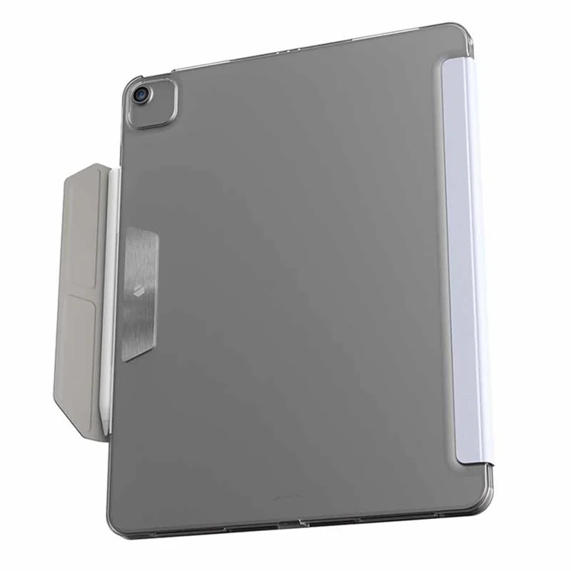 JTLEGEND Pour iPad Air 13 (2024) / iPad Pro 12.9 (2020)  /  (2021) / (2022) Étui Origami Support en Cuir PU - Bleu