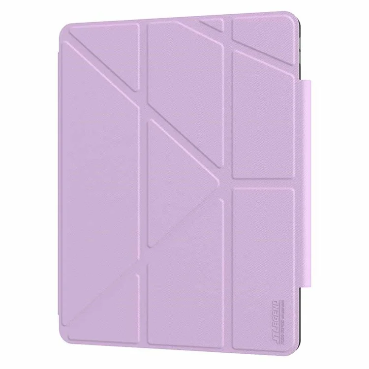 JTLEGEND For iPad Air 13 (2025) / (2024) / Pro 12.9 (2020) / (2021) / (2022) Case Origami Stand PU Leather Tablet Cover - Purple