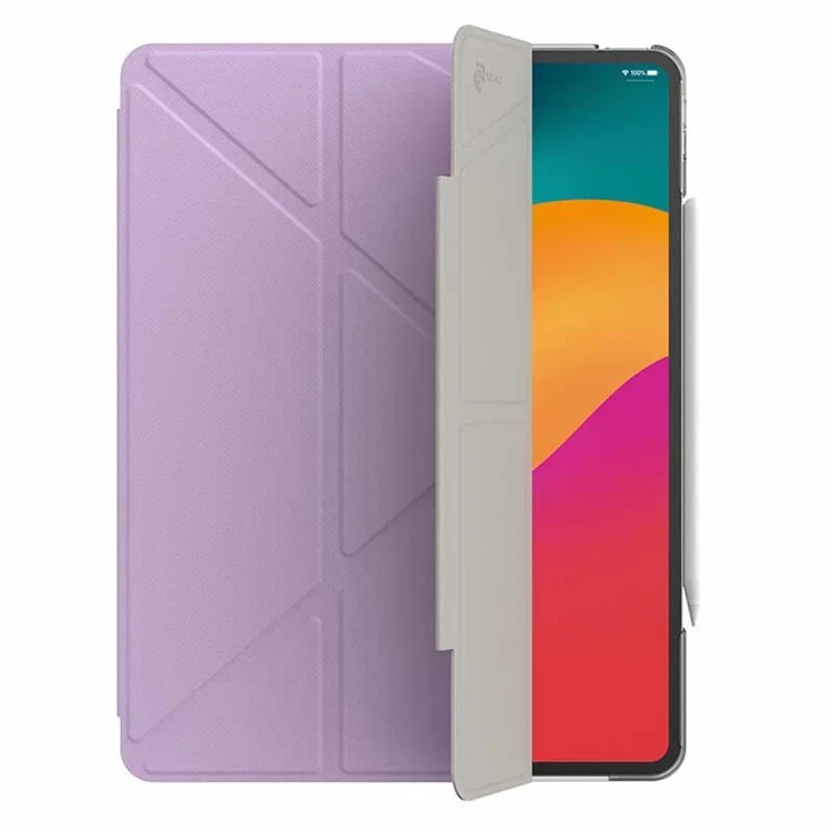 JTLEGEND For iPad Air 13 (2025) / (2024) / Pro 12.9 (2020) / (2021) / (2022) Case Origami Stand PU Leather Tablet Cover - Purple