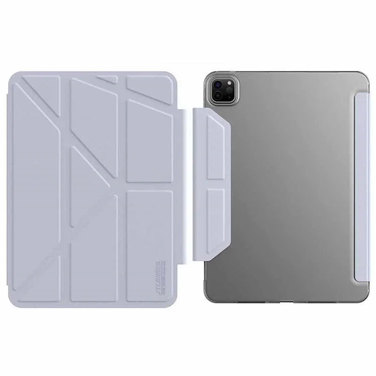 JTLEGEND Per iPad Pro 11 (2024) Custodia a Prova di Graffi con Stand in Pelle PU e Supporto per Matita - Blu