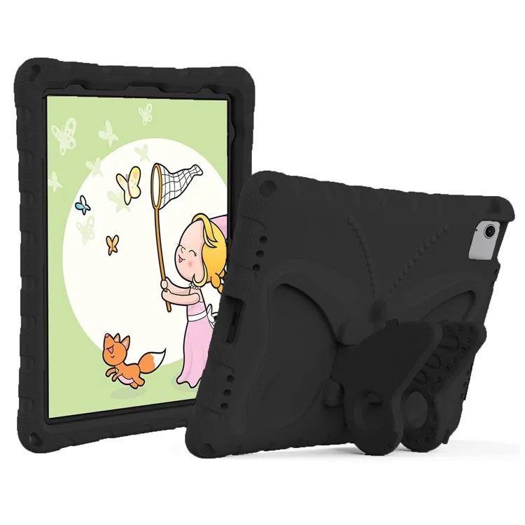 Custodia per iPad Air 11 (2024) Butterfly EVA Tablet Cover con supporto / tracolla - Nero