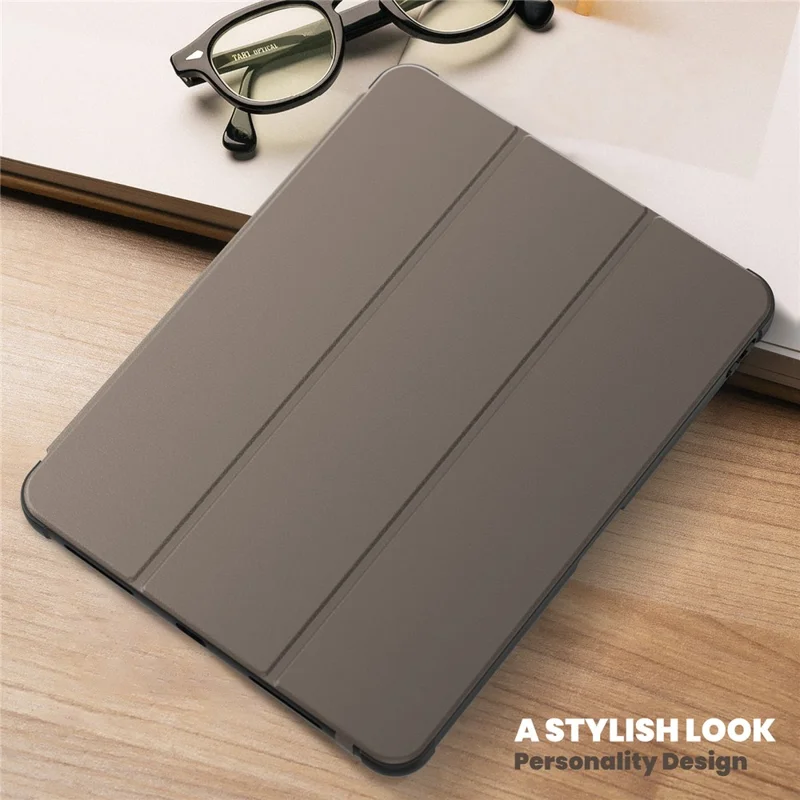Para iPad Air (2020) / (2022) / Air 11 (2024) / iPad Pro 11 polegadas (2018) / (2020) / (2021) / (2022) Capa de Couro para Tablet - Marrom