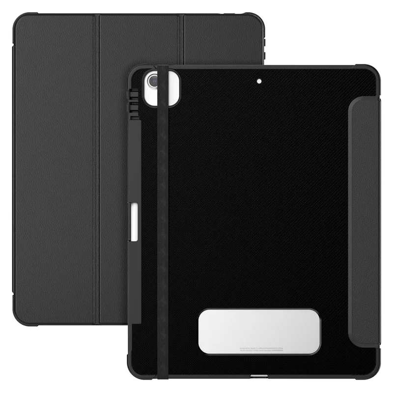 Per iPad Air 13 (2024) / iPad Pro 13 (2024) / Pro 12.9 (2022) / (2021) / (2020) / (2018) Custodia Stand Pelle Custodia Tablet - Nero