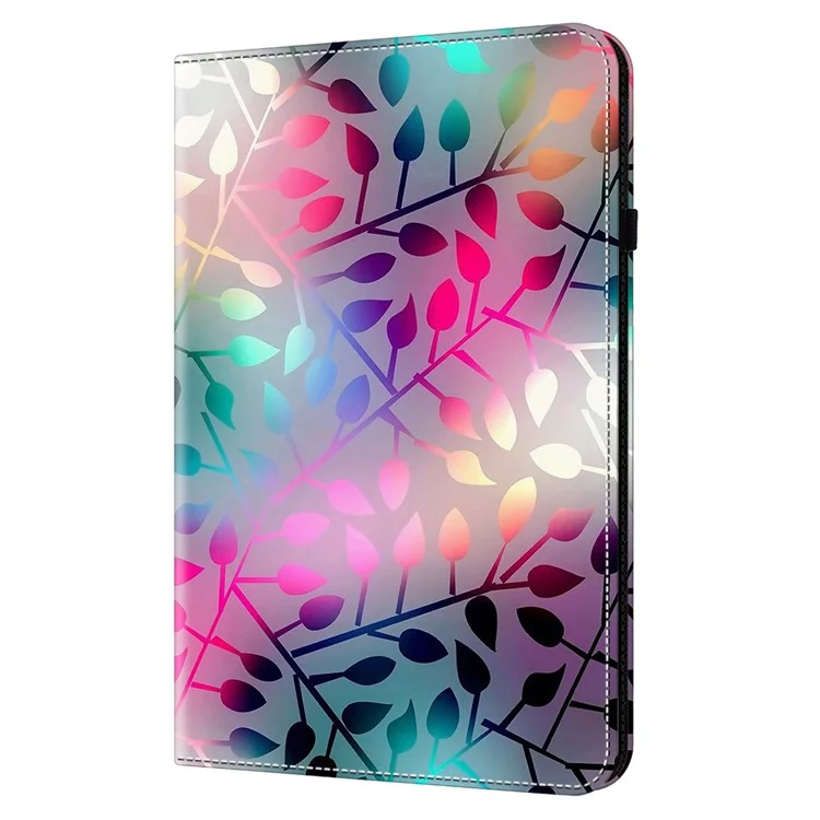 Para Xiaomi Pad 6S Pro 12.4 Capa de Couro Estampada Padrão Tablet Cover - Folha de Bordo