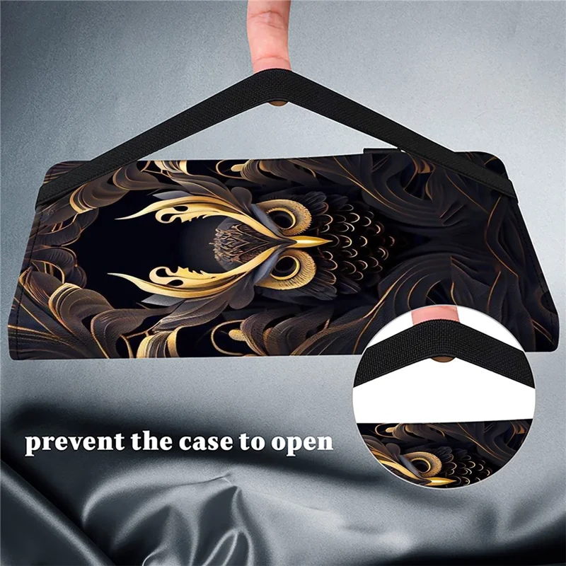 Für Samsung Galaxy Tab S10+ / S9+ / S9 FE+ Case Muster Bedruckung PU Leder Tablet Hülle mit Ständer Funktion - Eule