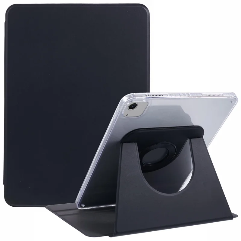 For iPad Air 13 (2025) / (2024) Protective Case PU Leather+TPU+Acrylic Magnetic Detachable Tablet Cover - Black