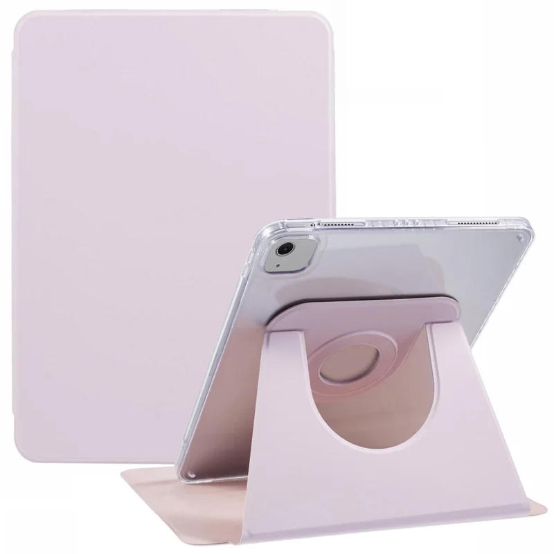 For iPad Air 13 (2026) / (2025) / (2024) Protective Case PU Leather+TPU+Acrylic Magnetic Detachable Tablet Cover - Pink