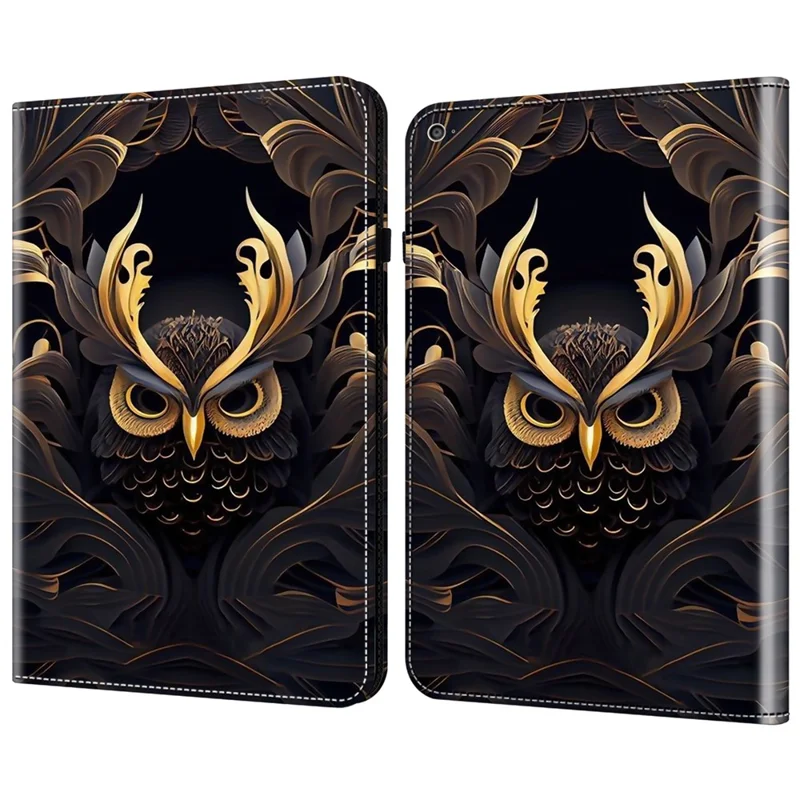 Per iPad Air (2013) / Air 2 / iPad 9.7 pollici (2017) / (2018) Custodia in pelle PU Custodia per tablet Motivo di visualizzazione a supporto - Gufo