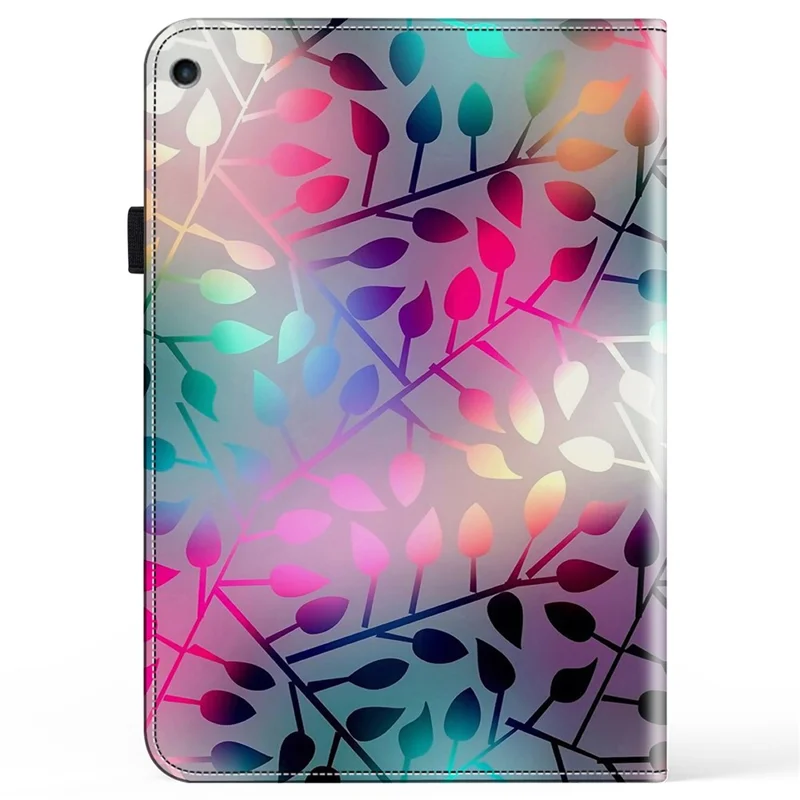 For iPad 10.2 (2019) / (2020) / (2021) Case Pattern Leather Tablet Cover with Card Slots - Maple Leaf