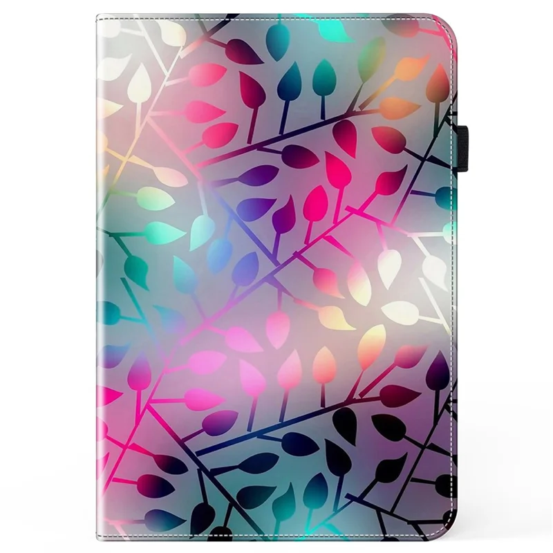 For iPad 10.2 (2019) / (2020) / (2021) Case Pattern Leather Tablet Cover with Card Slots - Maple Leaf