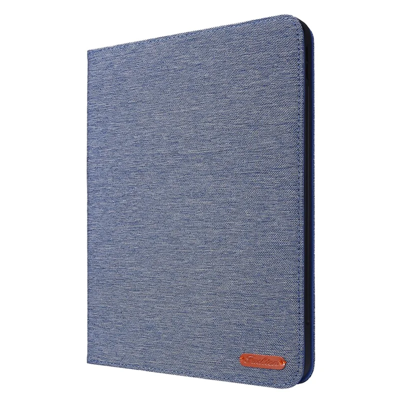 For iPad Air 11 (2025) / (2024) Case Card Holder Pen Slot Leather Tablet Cover Cloth Texture -  Blue