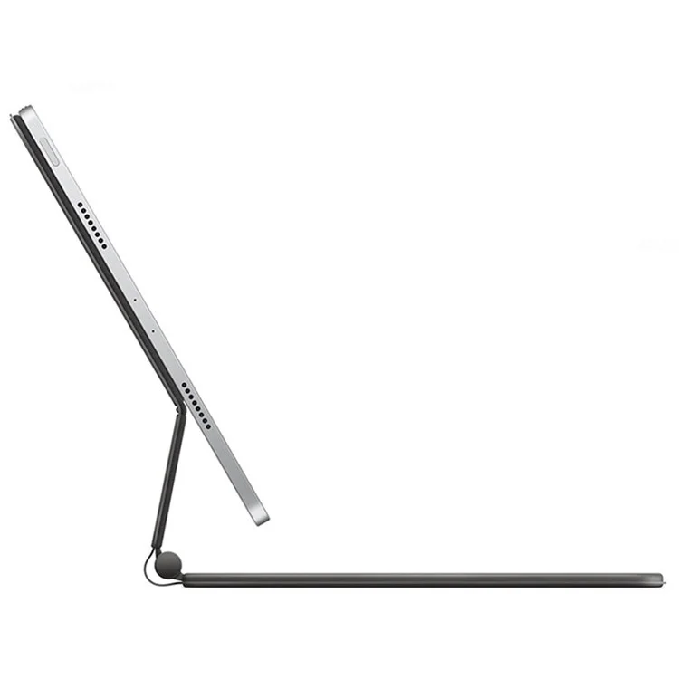 Für iPad Pro 13 (2024) Magnetisch Schwimmendes Bluetooth-Tastatur + Leder-Tablet-Hülle - Schwarz