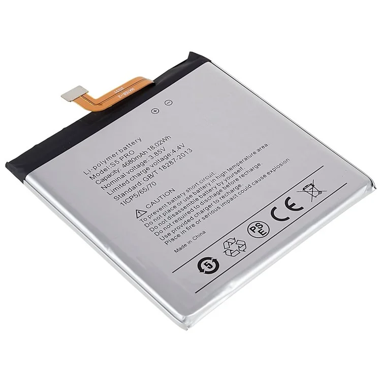 Pour Umidigi S5 Pro 3.85V 4680mAh Reharteable Li-Polymer Battery Remplacement