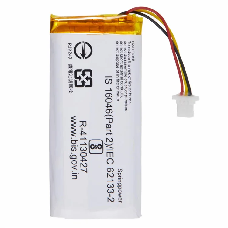 Per cuffie over-ear Sony 3.70V 950mAh Batteria ricaricabile agli ioni di litio-polimero Assemblaggio parte (Codice: 772246) (Senza logo)