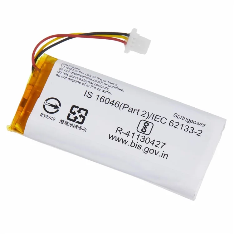 Per cuffie over-ear Sony 3.70V 950mAh Batteria ricaricabile agli ioni di litio-polimero Assemblaggio parte (Codice: 772246) (Senza logo)