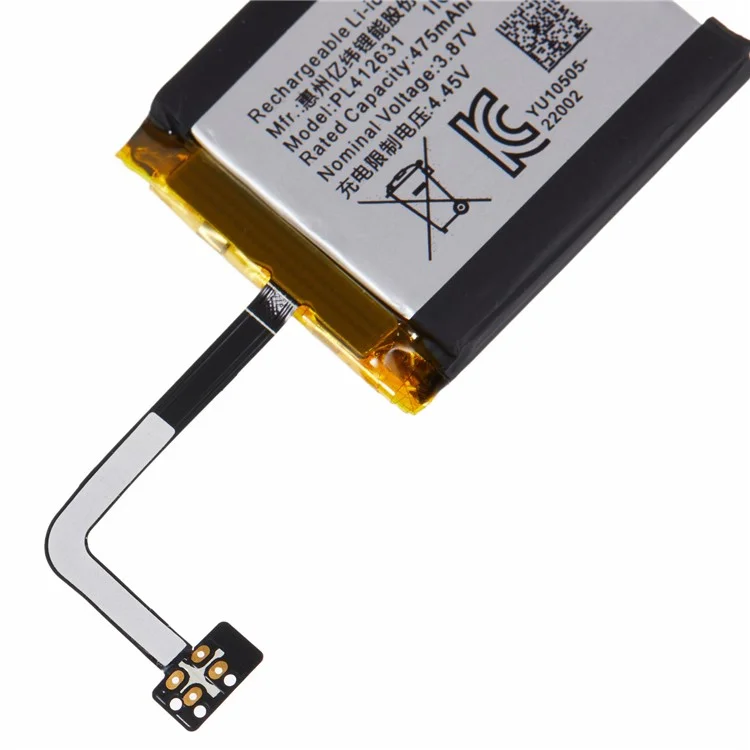 For Huami Amazfit GTR 4 46mm 3.87V 475mAh Rechargeable Li-Polymer Battery Assembly Part (Encode: PL412631) (Without Logo)