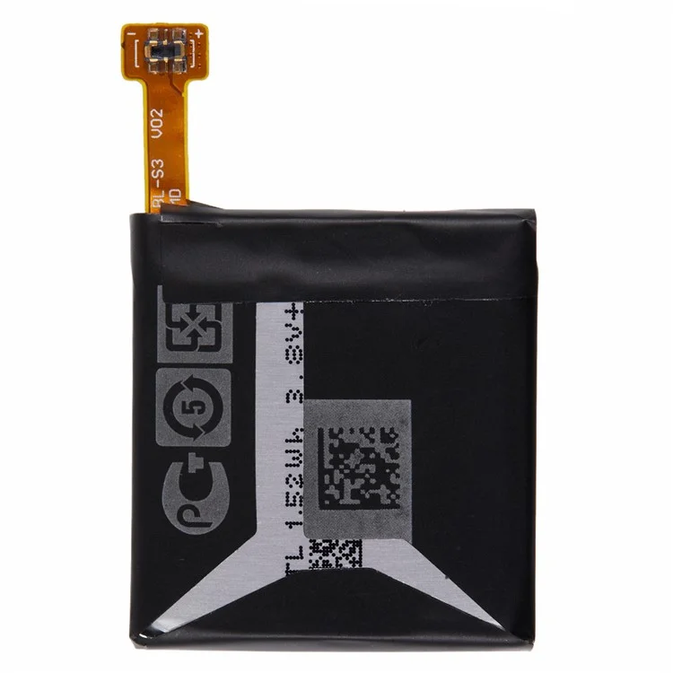 Para LG G Watch R 3.80V 400mAh Batería recargable de iones de litio-polímero (Codificación: BL-S3) (Sin logotipo)