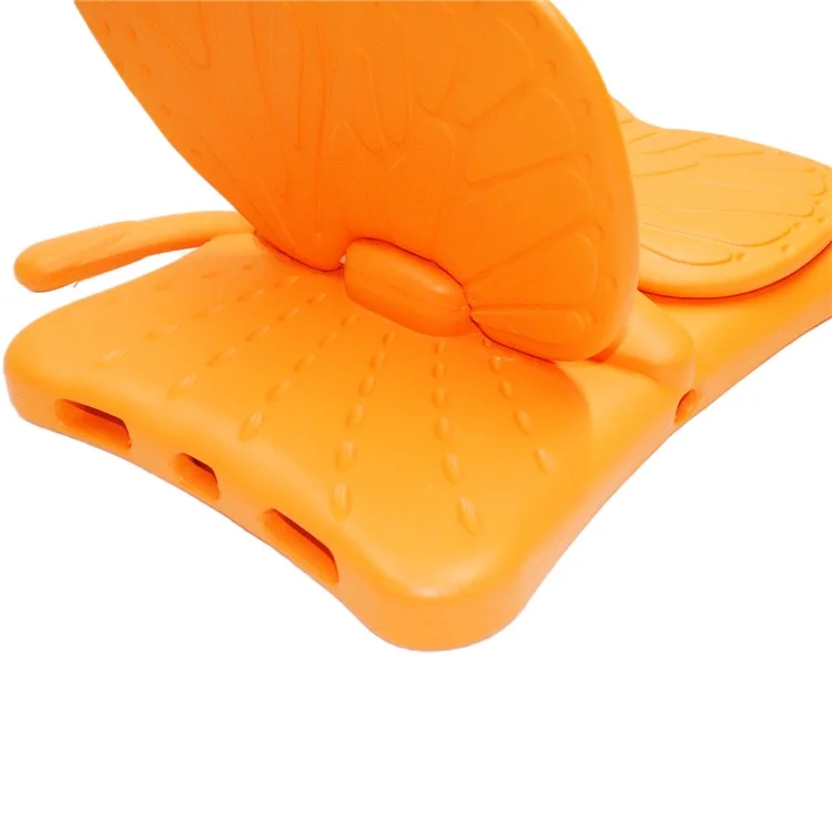 For iPad Air 11 (2025) / (2024) Case Butterfly Style Support Kickstand EVA Tablet Cover - Orange