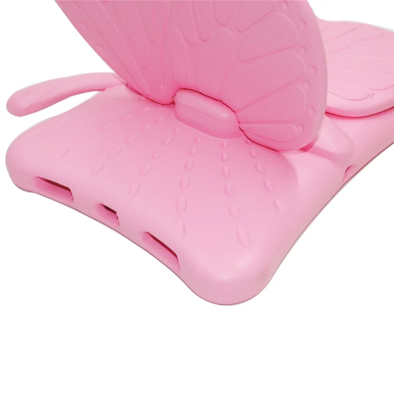 For iPad Air 11 (2026) / (2025) / (2024) Case Butterfly Style Support Kickstand EVA Tablet Cover - Pink