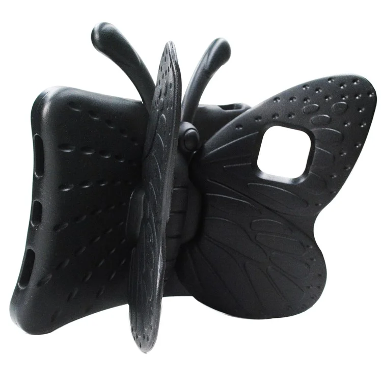 Para iPad Air 11 (2024) Case Butterfly Style Support Kickstand EVA Tablet Cover - Preto