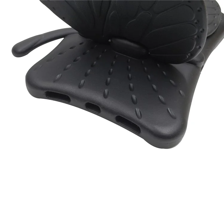 Para iPad Air 11 (2024) Case Butterfly Style Support Kickstand EVA Tablet Cover - Preto
