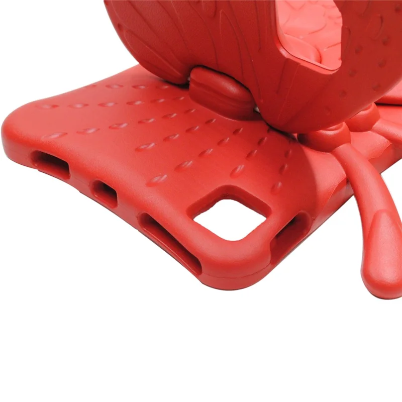 For iPad Air 11 (2026) / (2025) / (2024) Case Butterfly Style Support Kickstand EVA Tablet Cover - Red