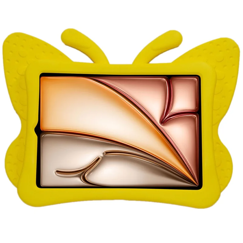 Til iPad Air 11 (2025) / (2024) Taske med Sommerfugle-stil med Support Stand EVA-tabletdekning - Gul
