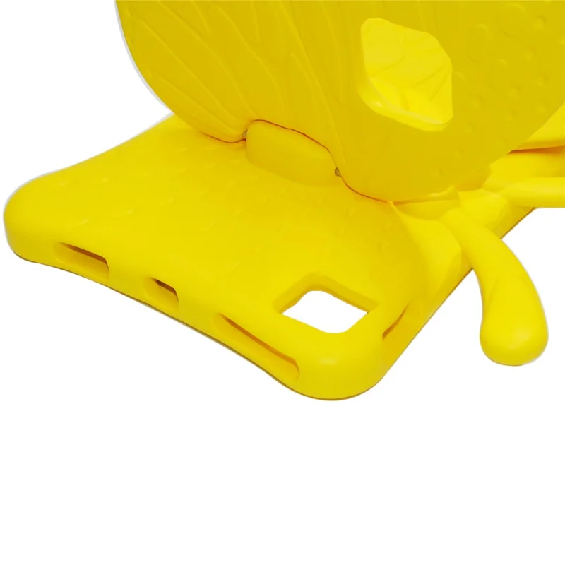 Til iPad Air 11 (2025) / (2024) Taske med Sommerfugle-stil med Support Stand EVA-tabletdekning - Gul