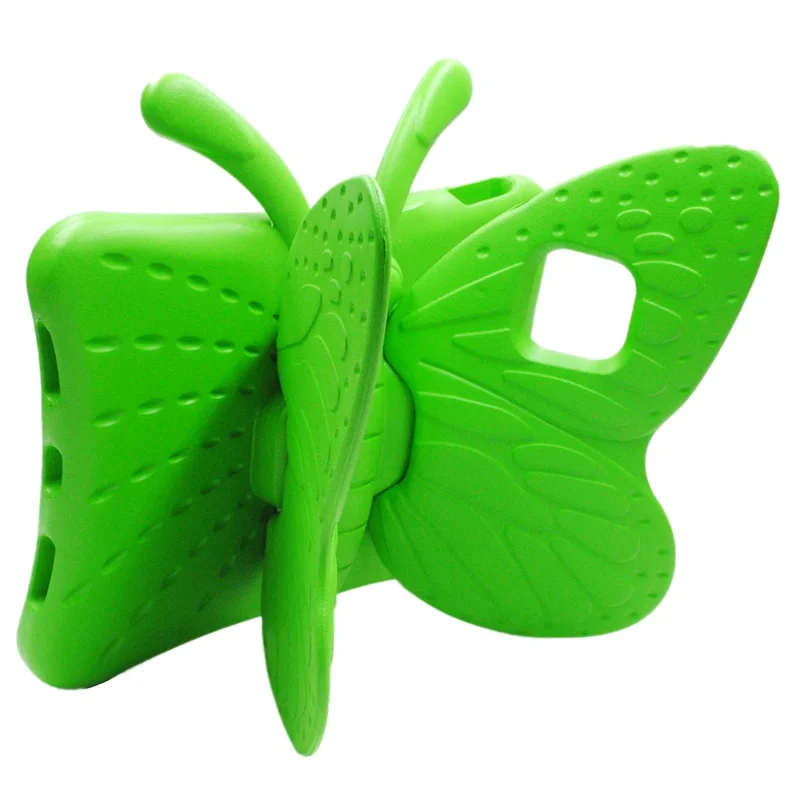 For iPad Air 11 (2026) / (2025) / (2024) Case Butterfly Style Support Kickstand EVA Tablet Cover - Green