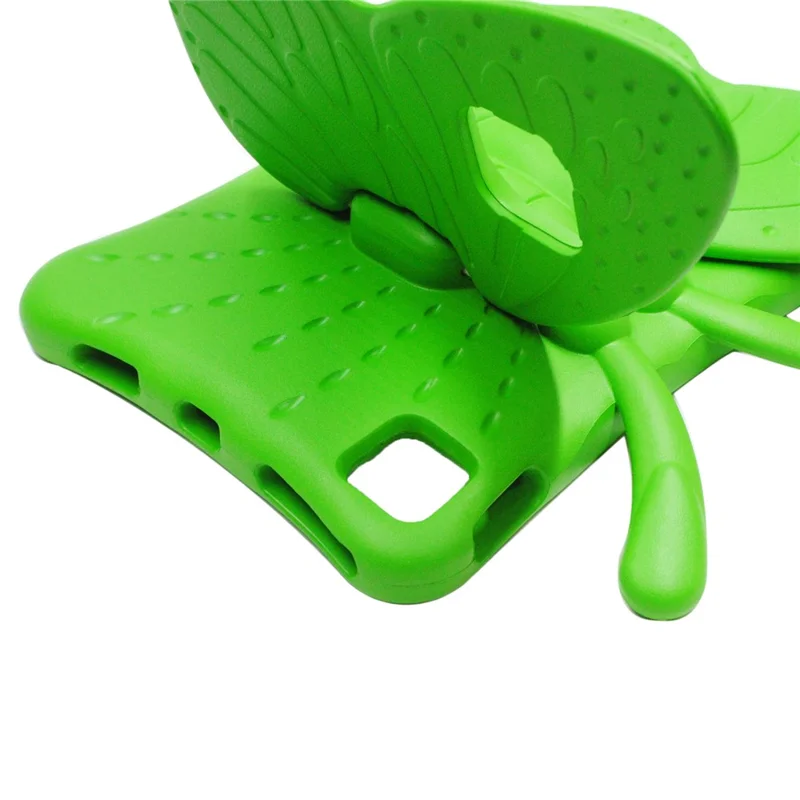 For iPad Air 11 (2026) / (2025) / (2024) Case Butterfly Style Support Kickstand EVA Tablet Cover - Green