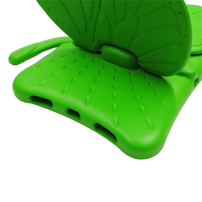 For iPad Air 11 (2026) / (2025) / (2024) Case Butterfly Style Support Kickstand EVA Tablet Cover - Green