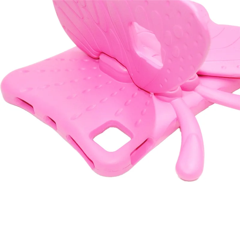 Para iPad Air 11 (2024) Caso Butterfly Style Support Kickstand EVA Tablet Cover - Rose