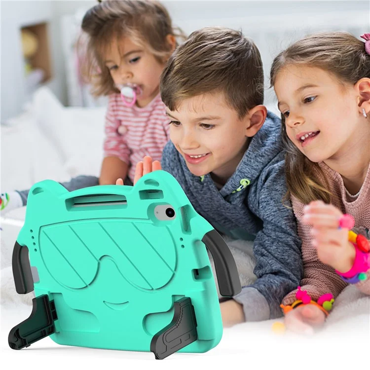 Funda para iPad Air 11 (2024) Caso EVA + PC Protectora Soporte Tablet Cubierta Apta para Niños - Verde Menta + Negro
