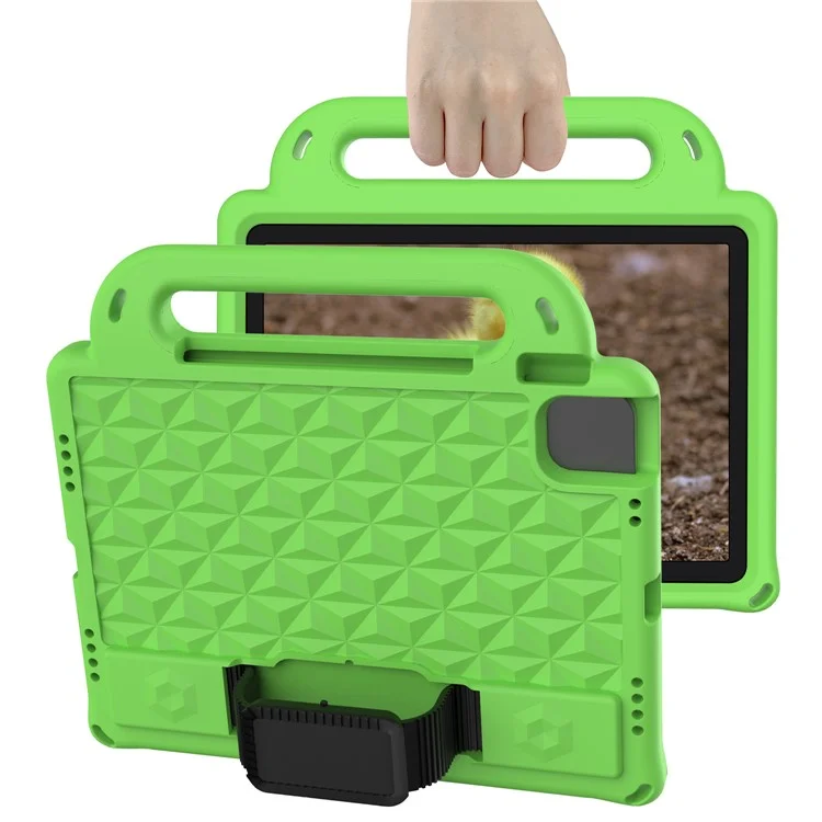 Custodia per iPad Pro 11 (2024) Custodia protettiva in EVA con piedistallo e tracolla - Verde
