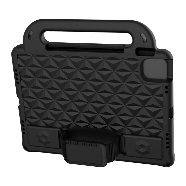 EVA Tablet Case for iPad Air 11 (2025) / (2024) Kickstand Protective Cover with Shoulder Strap - Black